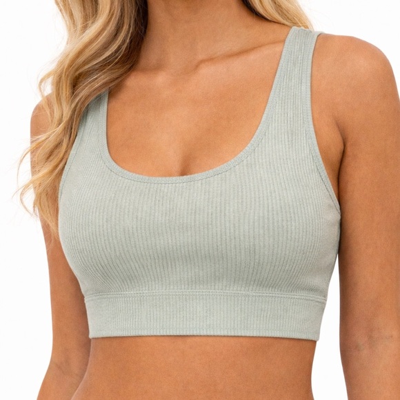 Other - Ribbed Sports Bra Size Small | Lined Stretch Activewear Bralette